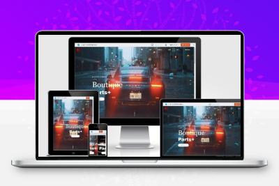 自适应响应式炫酷汽车配件类网站源码 html5高端大气汽车网站织梦模板