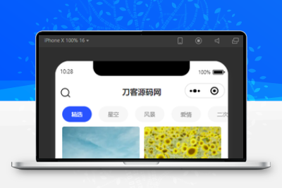 自动采集微信壁纸小程序源码
