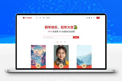 AI一键生成微信红包封面系统源码